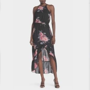 NWT! Long Dress Floral High Low by Max + Ash Women's Size Medium Nordstrom NEW!